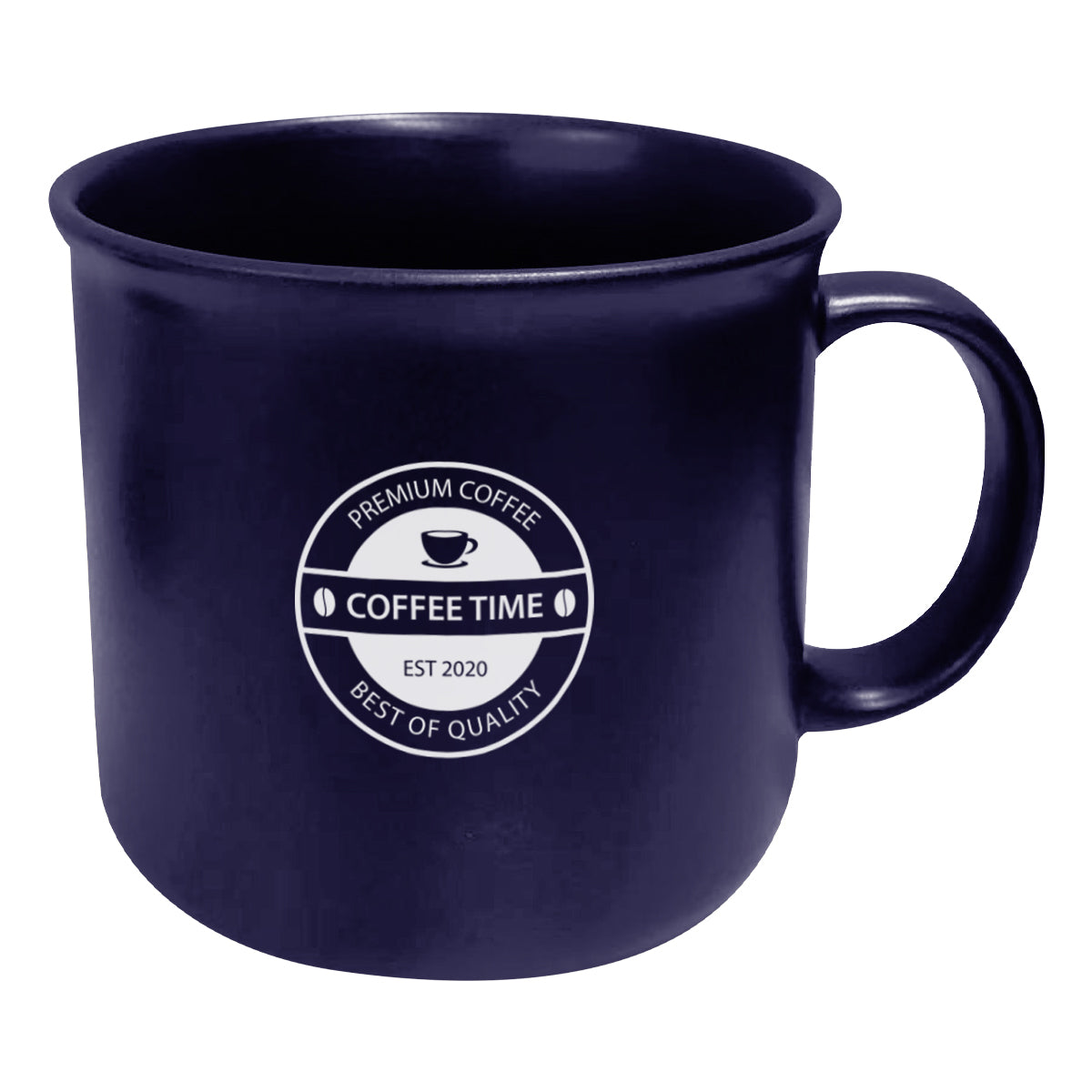 Hayes Mug, 15 oz Laser Engraving - Cobalt Blue - Silk Screen