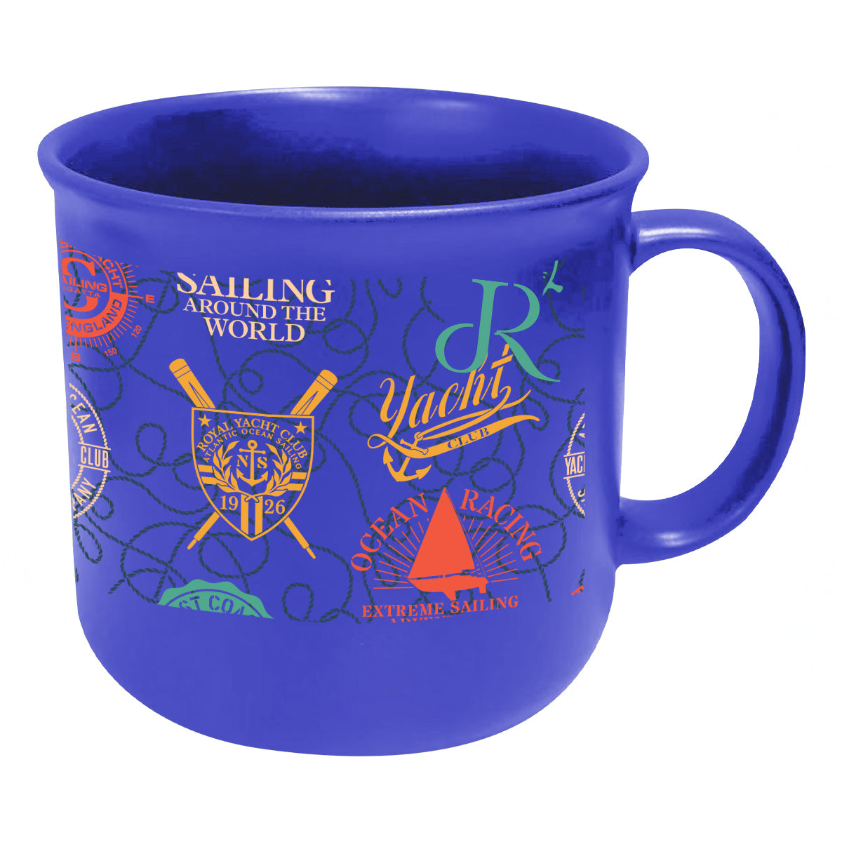 Hayes Mug in Full Color, 15 oz - Royal Blue - Megabrite