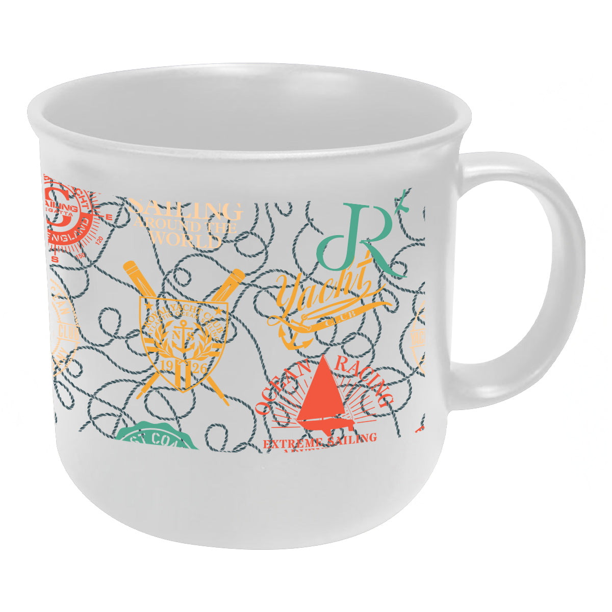 Hayes Mug in Full Color, 15 oz - White - Megabrite