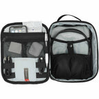 Headphone and Tech Case in Recycled PET Transfer - Black - Front 2