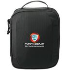 Headphone and Tech Case in Recycled PET Transfer - Black - Front