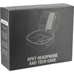 Headphone and Tech Case in Recycled PET Transfer - Black - Right Angle 2