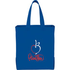 Heat-Sealed Big Grocery Tote with 21 Inch Handles Full Color - Royal Blue - Front