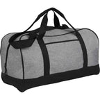 Heather Duffel Bag in PolyCanvas, 18 Inches Embroidery - Graphite - Right Angle