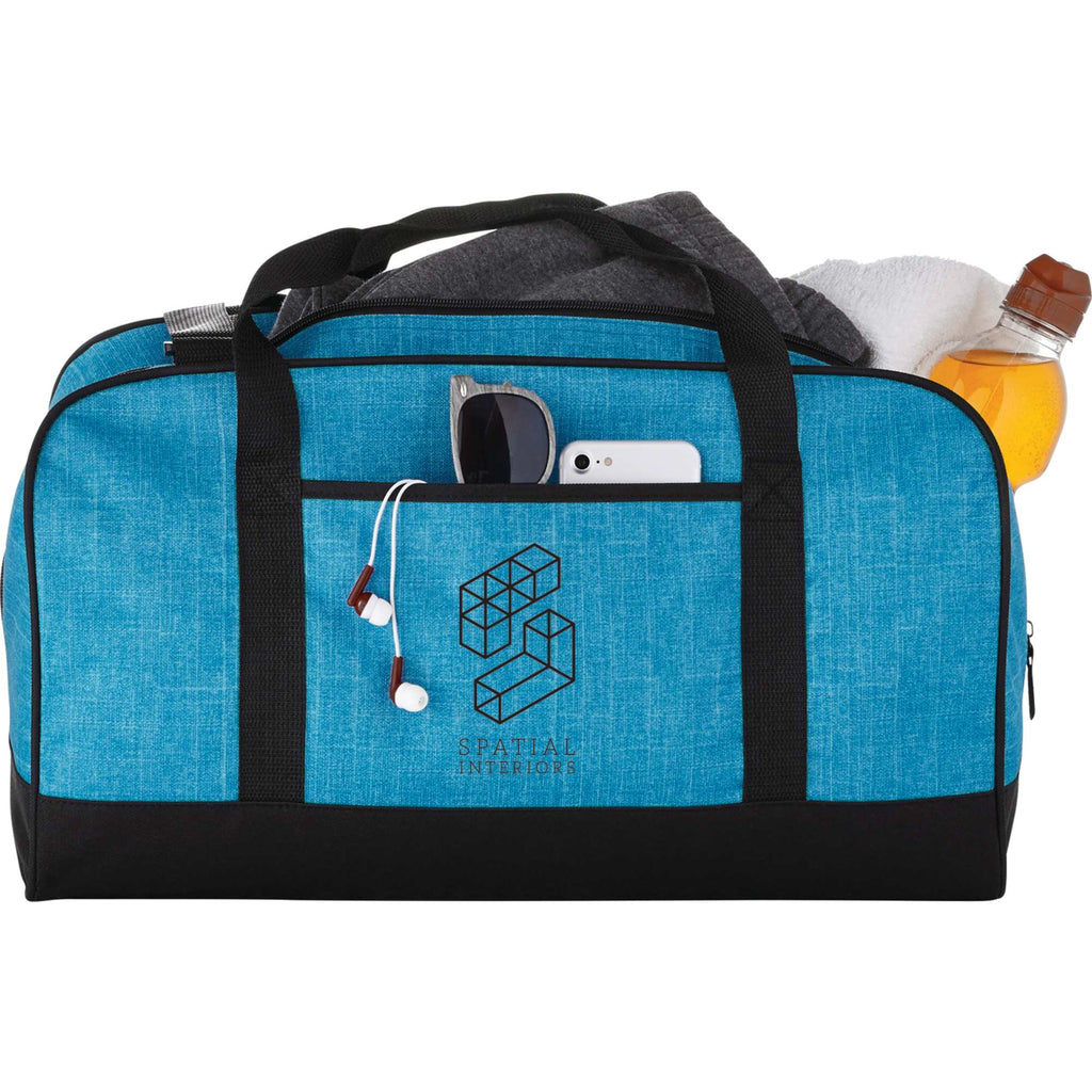 Heather Duffel Bag in PolyCanvas, 18 Inches Full Color - Royal - Front 2