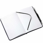 Heathered Canvas Bound Notebook, 5 x 7 Inches - Blue - Photo 2