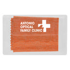 Heathered Cleaning Cloth in a Case - Orange - Pad Print