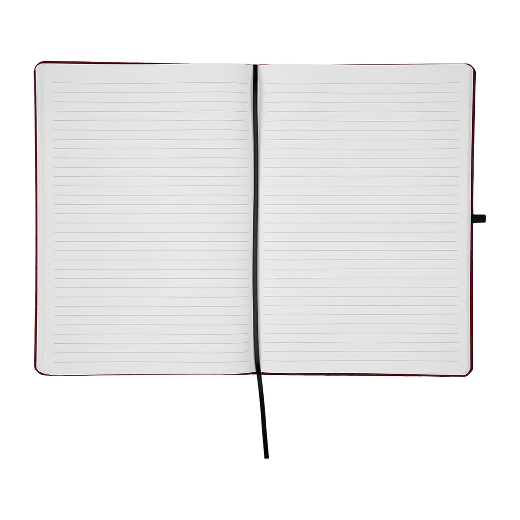 Heathered Journal, 7 x 10 Inches - Red - Open