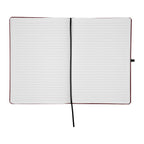 Heathered Journal, 7 x 10 Inches - Red - Open