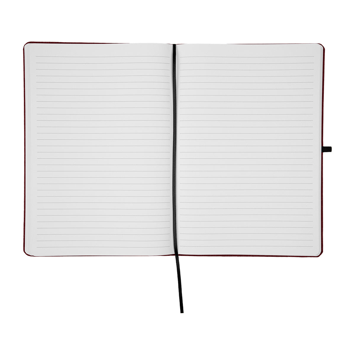 Heathered Journal, 7 x 10 Inches - Red - Open