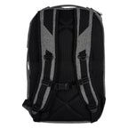 Heathered RFID Laptop Backpack and Briefcase - Gray - Back