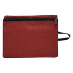 Heathered Travel Bag for Tech Accessories - Red - Back