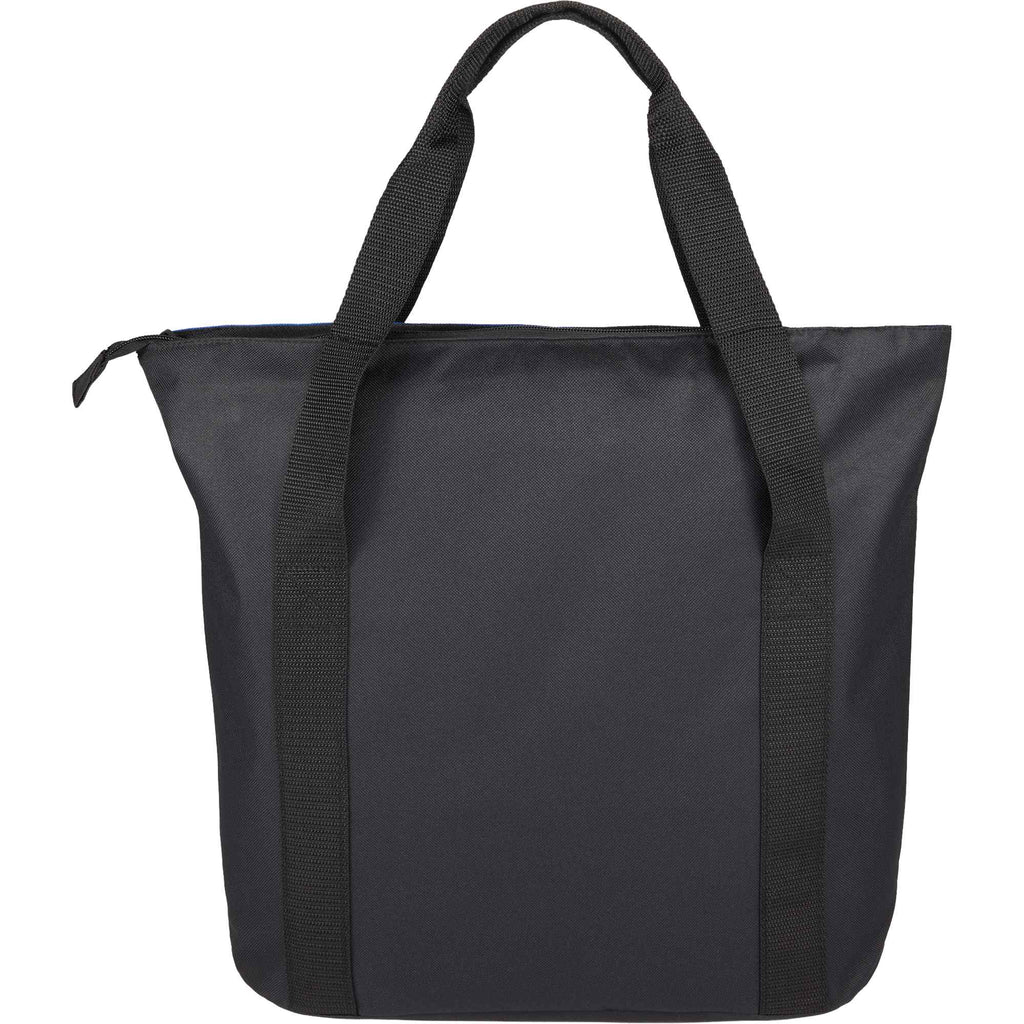 Heavy Duty Convention Tote with Zip Top - Black - Back