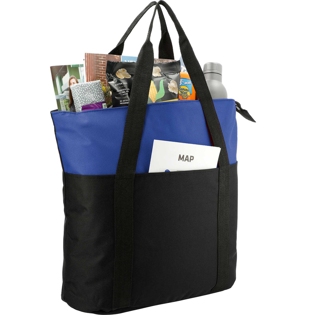 Heavy Duty Convention Tote with Zip Top - Blue - Photo 2