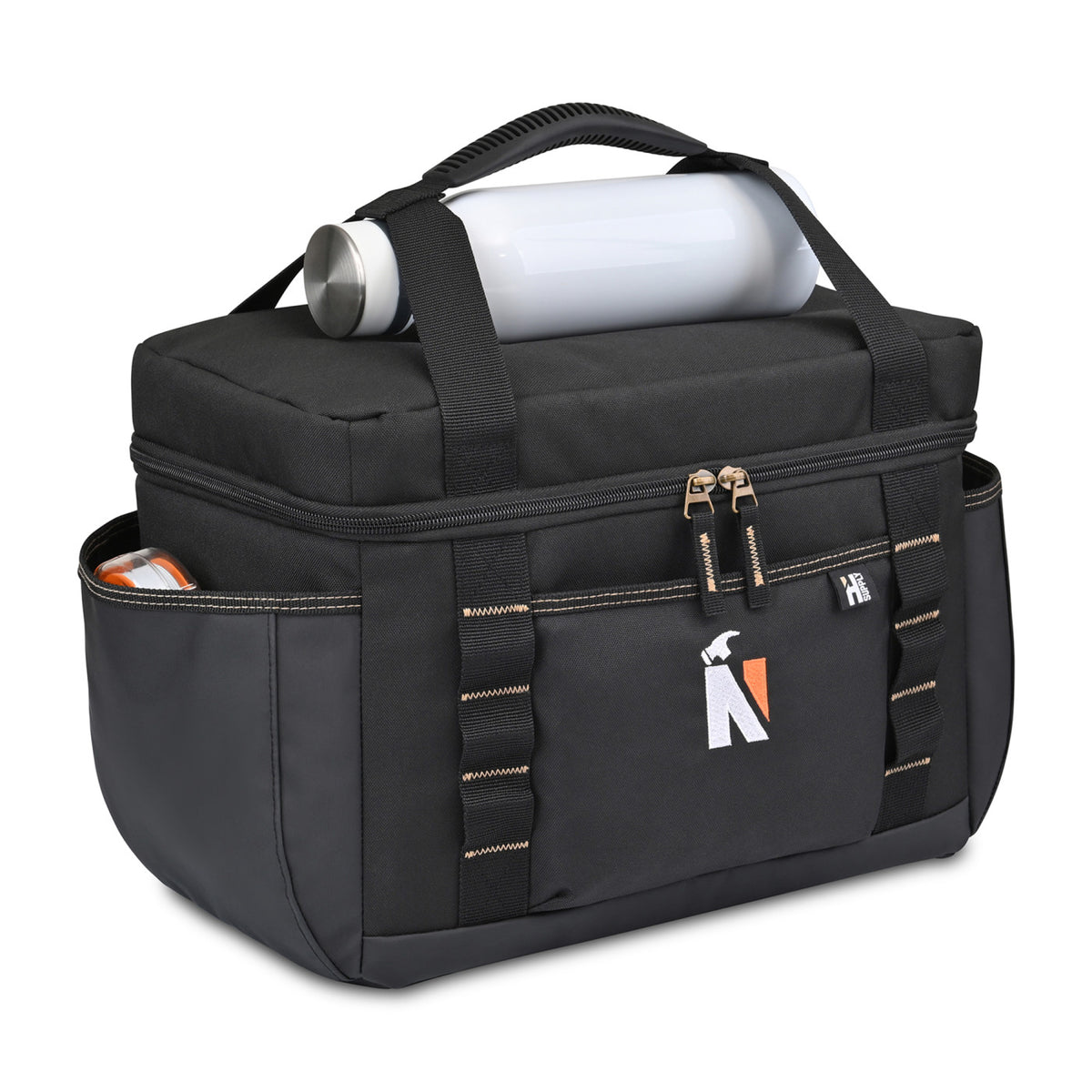 Heavy Duty XL Lunch Cooler for the Trades, 24 Cans Transfer - Black - View 2