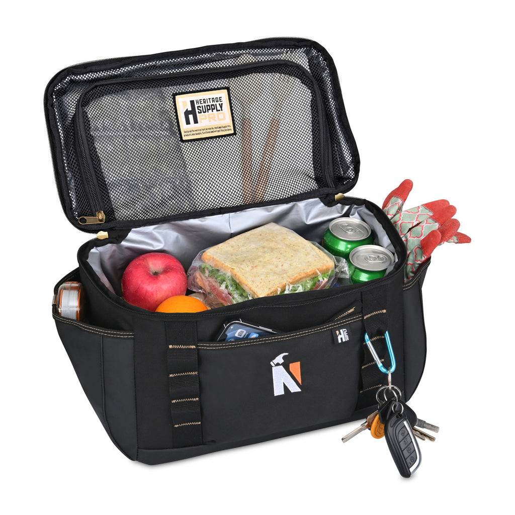 Heavy Duty XL Lunch Cooler for the Trades, 24 Cans Transfer - Black - View 3