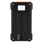 Helio Solar Power Bank with Flashlight, 5,000 mAh Full Color - Black - Back 4