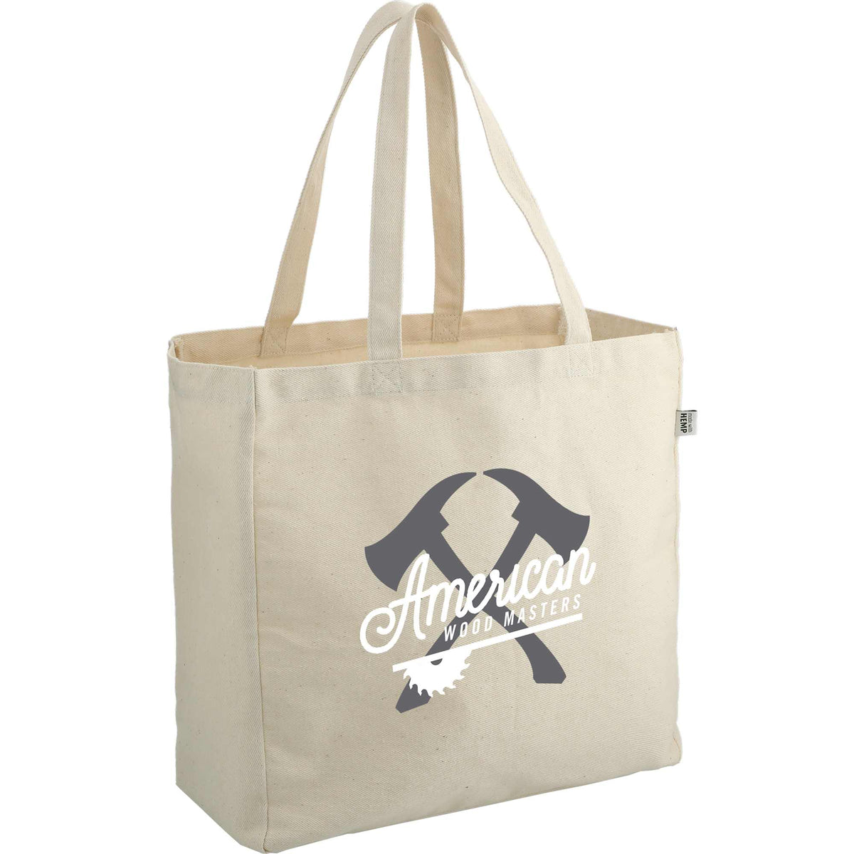 Hemp and Organic Cotton Carry-All Tote - Natural - Right Angle