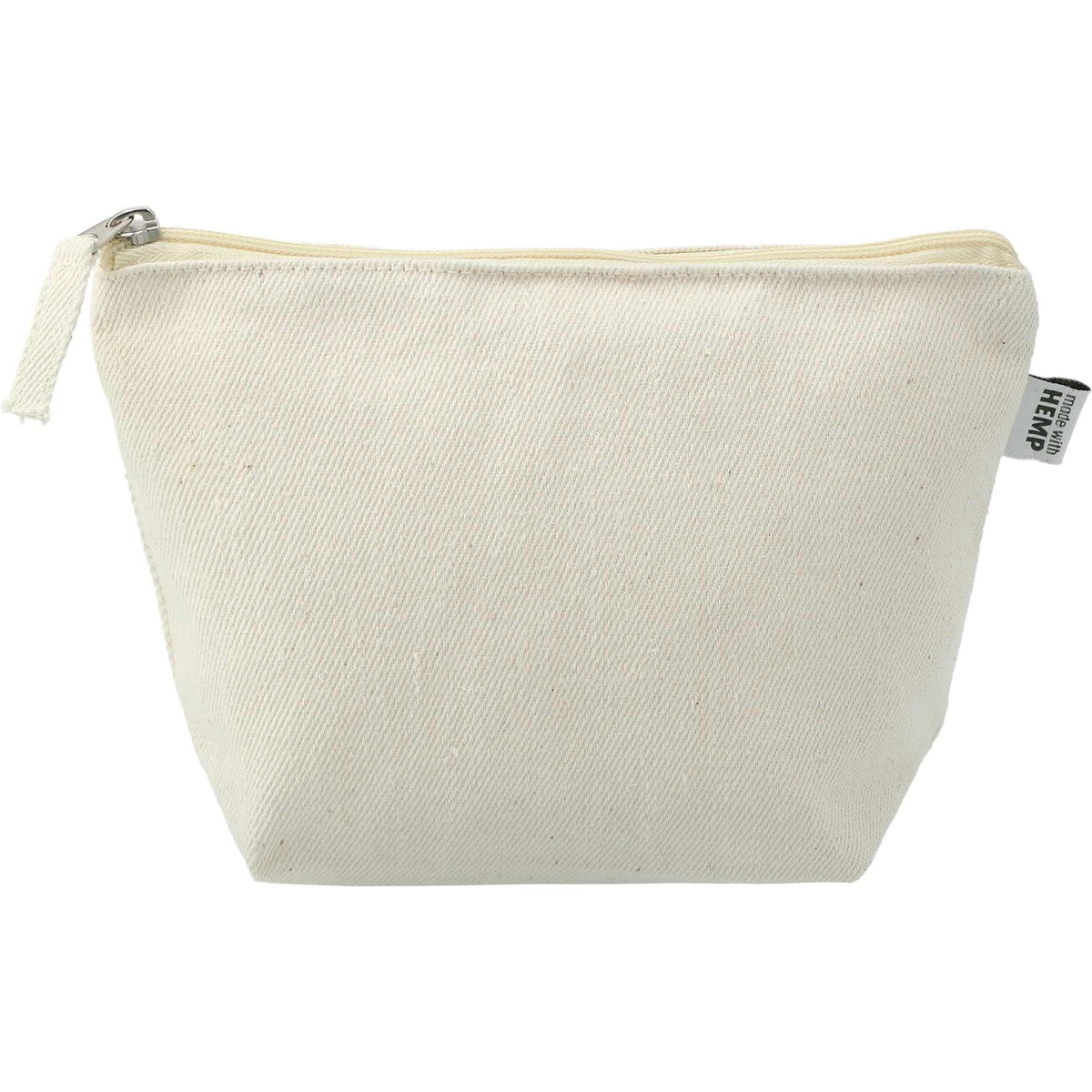 Hemp Cotton Pouch, 11 oz Transfer - Natural - Back