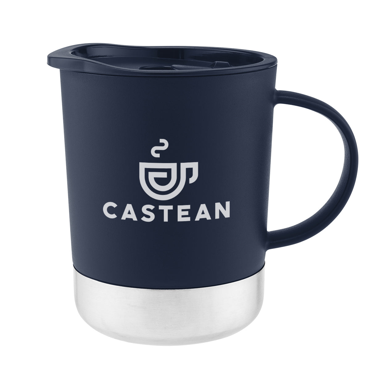 Hendrix Recycled Mug, 11 oz - Navy - Silk Screen