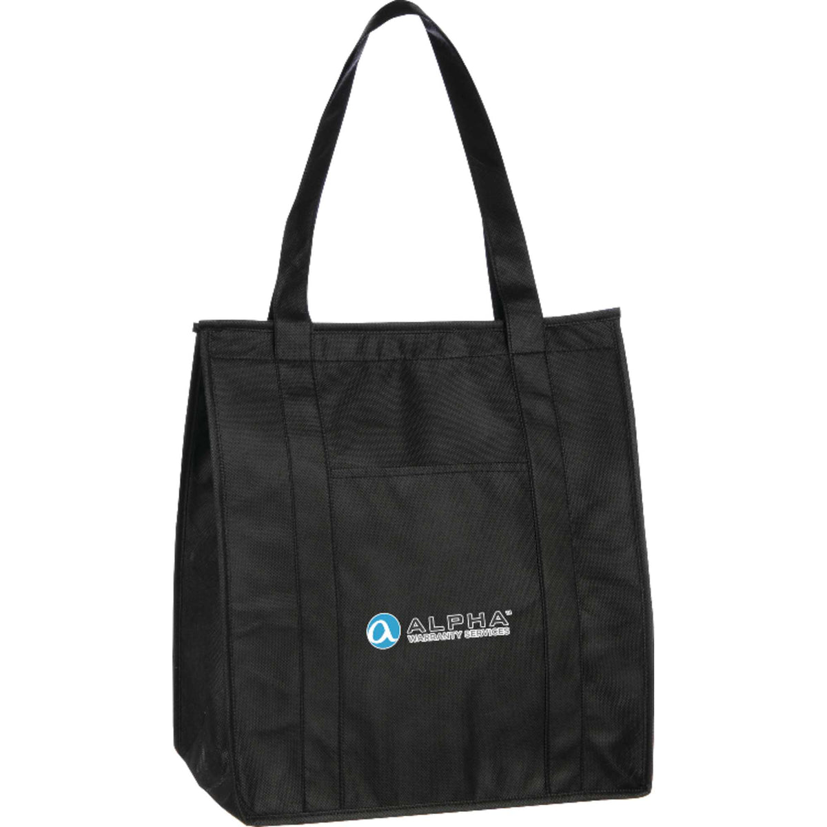 Hercules Insulated Grocery Tote with Heat-Sealed Lining - Black - Photo 2