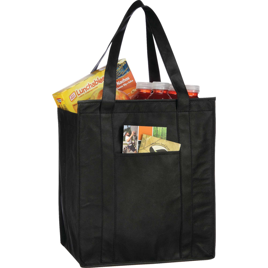 Hercules Insulated Grocery Tote with Heat-Sealed Lining - Black - Photo 3