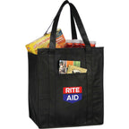 Hercules Insulated Grocery Tote with Heat-Sealed Lining - Black - Photo