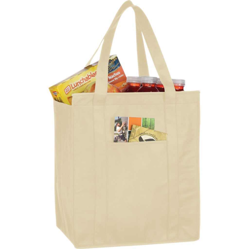 Hercules Insulated Grocery Tote with Heat-Sealed Lining - Cream - Photo 3