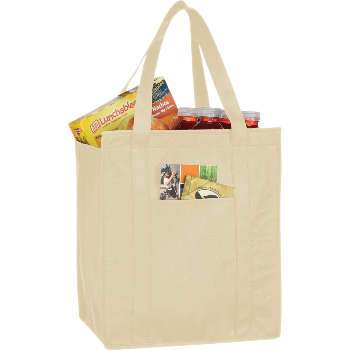 Hercules Insulated Grocery Tote with Heat-Sealed Lining - Cream - Photo 3