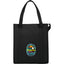Hercules Insulated Grocery Tote with Heat-Sealed Lining Full Color - Black - Front