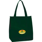 Hercules Insulated Grocery Tote with Heat-Sealed Lining Full Color - Hunter Green - Front