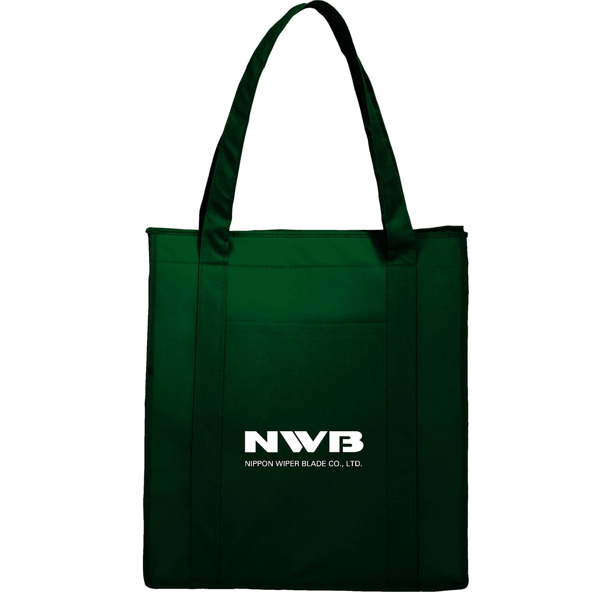 Hercules Insulated Grocery Tote with Heat-Sealed Lining Full Color - Hunter Green - Photo 3