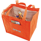 Hercules Insulated Grocery Tote with Heat-Sealed Lining Full Color - Orange - Photo