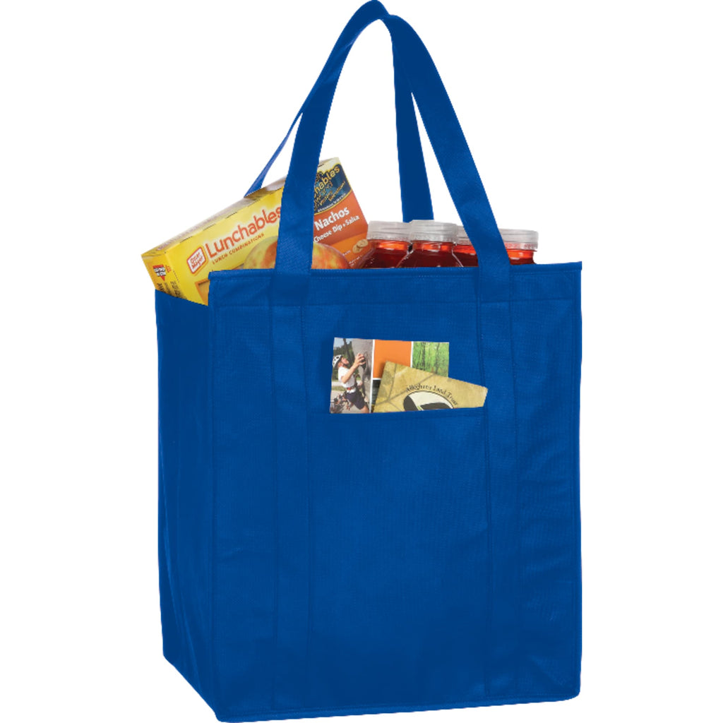 Hercules Insulated Grocery Tote with Heat-Sealed Lining Full Color - Royal Blue - Photo 3