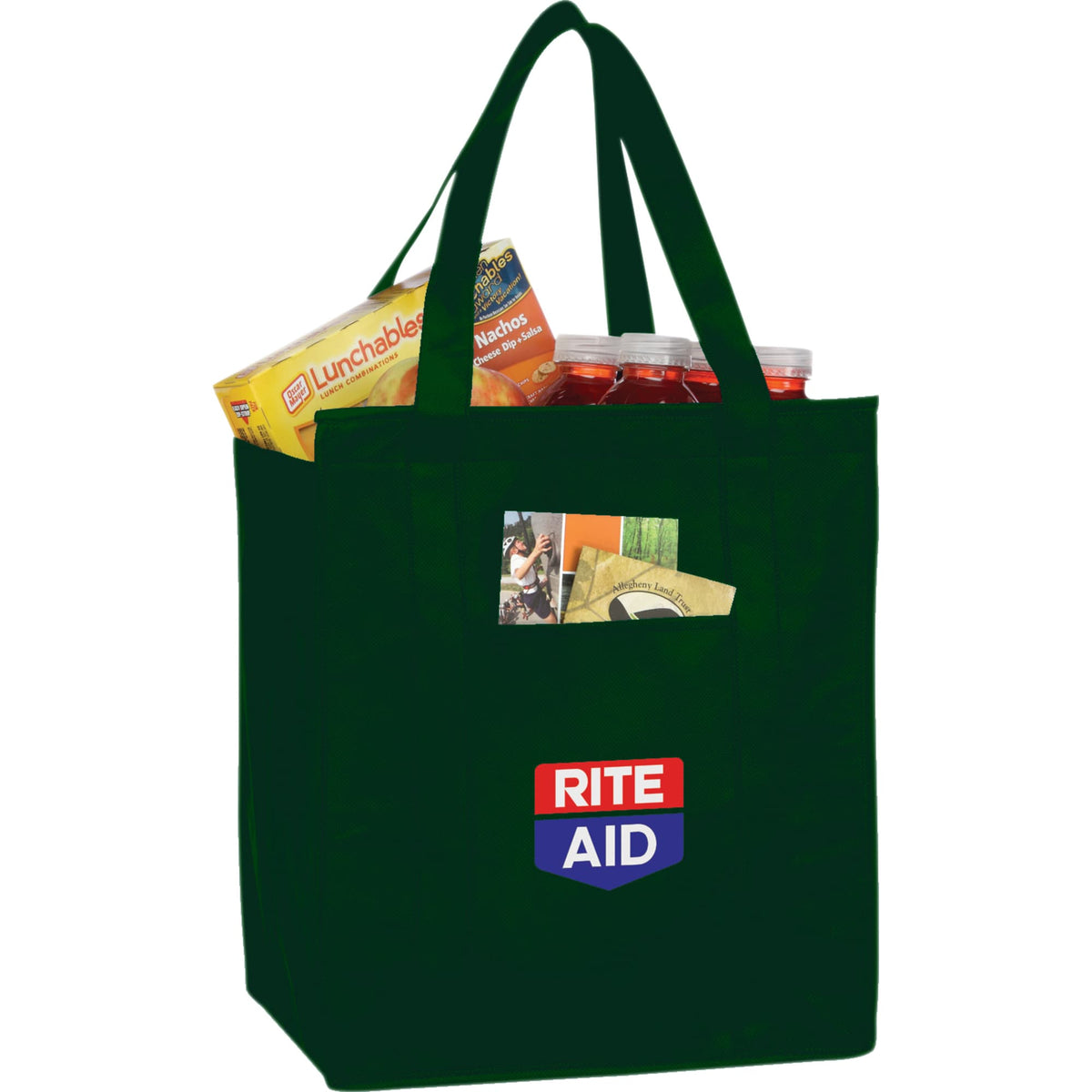 Hercules Insulated Grocery Tote with Heat-Sealed Lining - Hunter Green - Photo