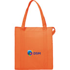 Hercules Insulated Grocery Tote with Heat-Sealed Lining - Orange - Front