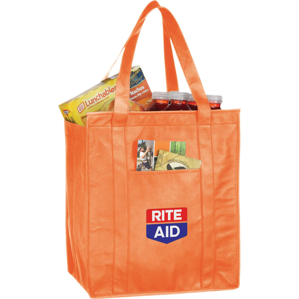 Hercules Insulated Grocery Tote with Heat-Sealed Lining - Orange - Photo 2