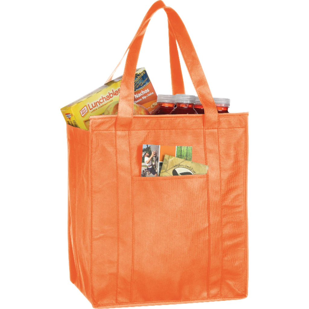Hercules Insulated Grocery Tote with Heat-Sealed Lining - Orange - Photo 4