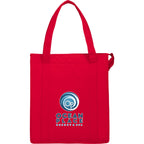 Hercules Insulated Grocery Tote with Heat-Sealed Lining - RED - Front