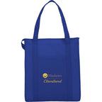 Hercules Insulated Grocery Tote with Heat-Sealed Lining - Royal Blue - Front