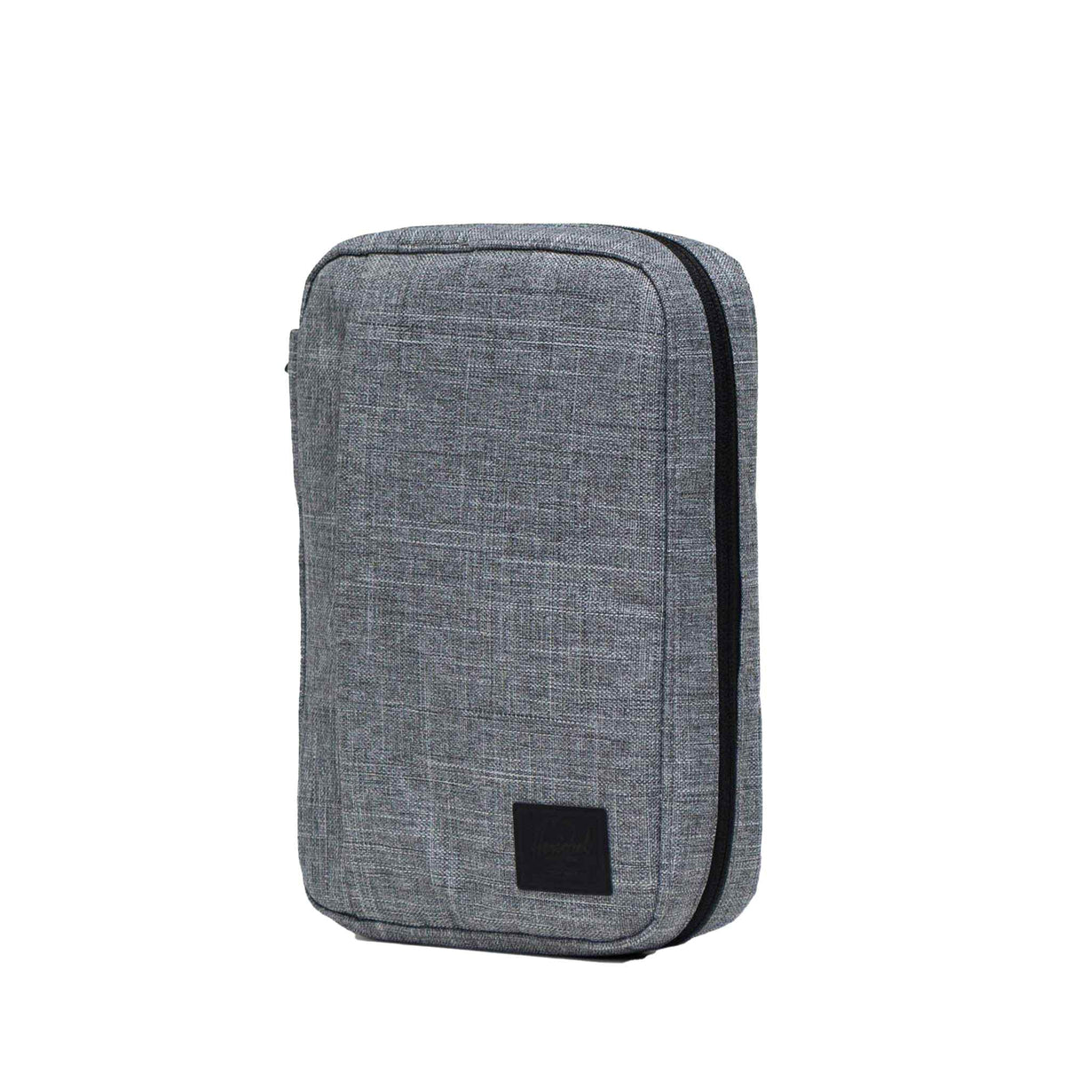 Herschel Burrard Tech Organizer in Recycled Polyester Embroidery - Raven Crosshatch - Left Angle