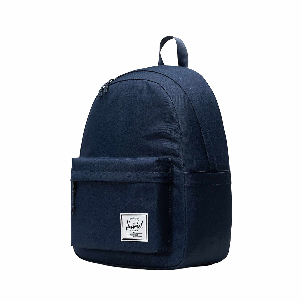 Herschel Classic Backpack in Recycled Polyester, 14 Inch - Navy - Left Angle