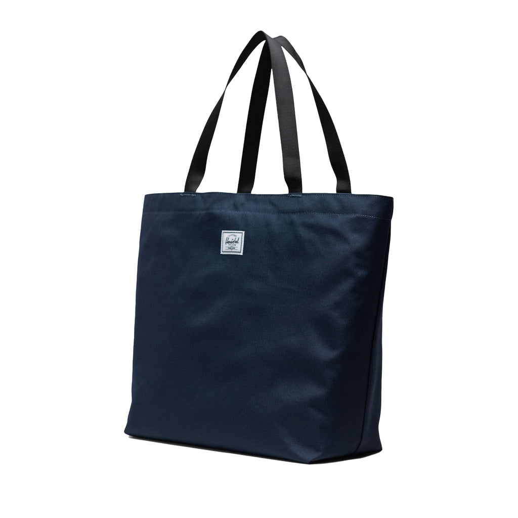 Herschel Classic Tote in Recycled Fabric Embroidery - Navy - Left Angle