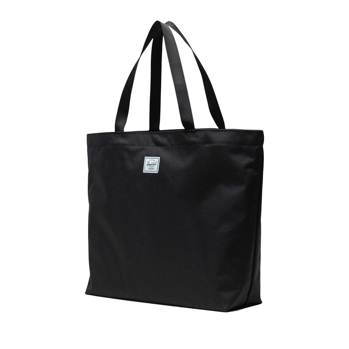Herschel Classic Tote in Recycled Fabric Transfer - Black - Left Angle