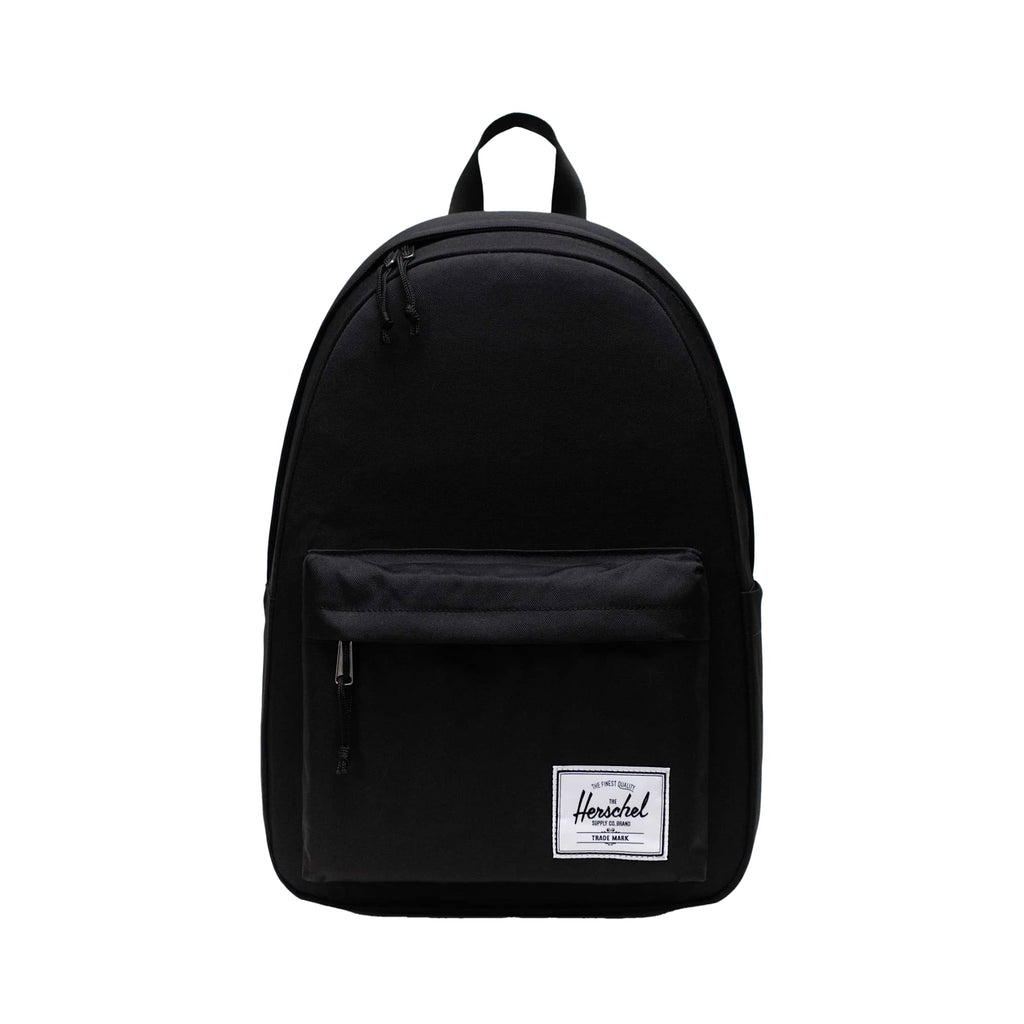 Herschel Classic XL Backpack in Recycled Polyester, 15 Inch Embroidery - Black - Front