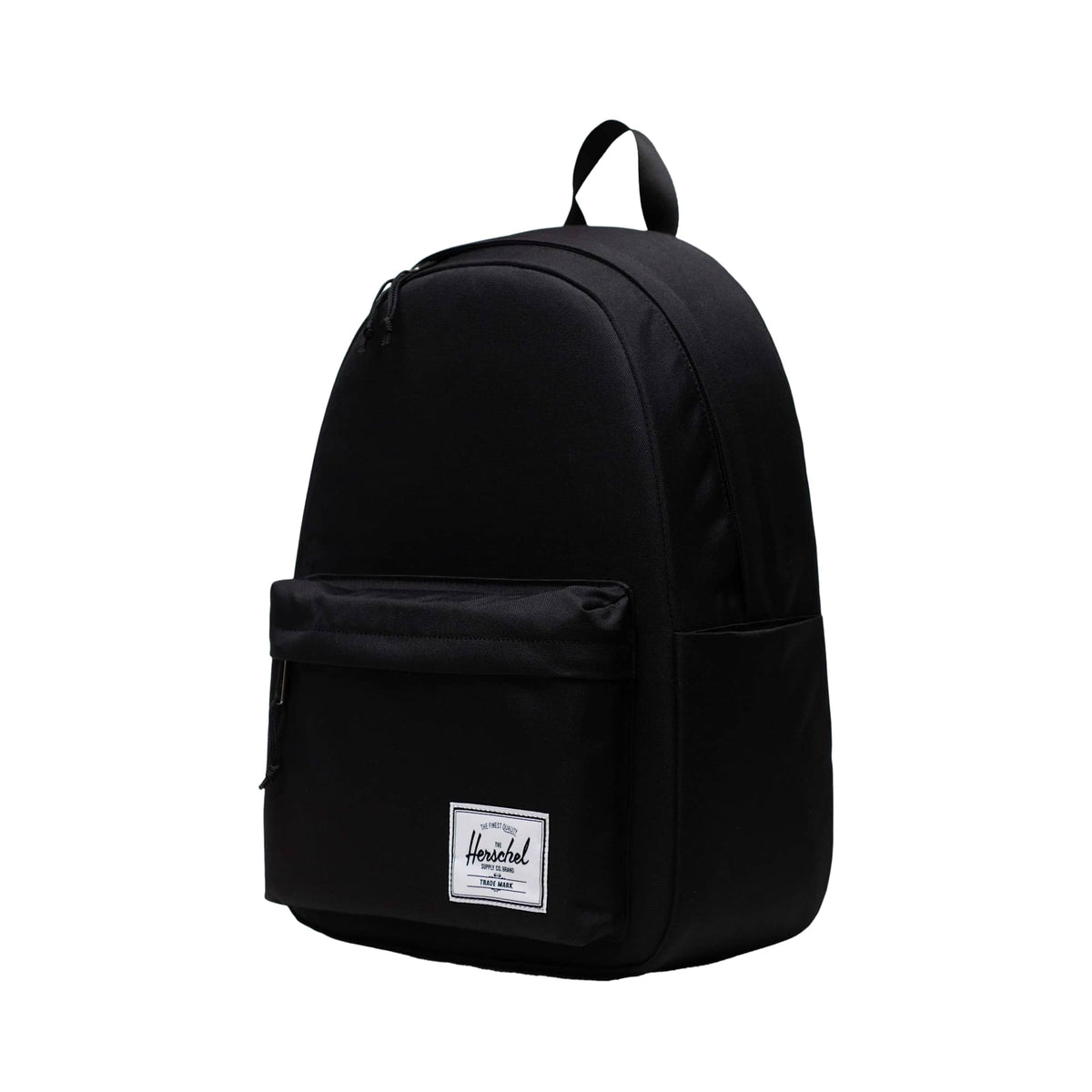 Herschel Classic XL Backpack in Recycled Polyester, 15 Inch Embroidery - Black - Left Angle
