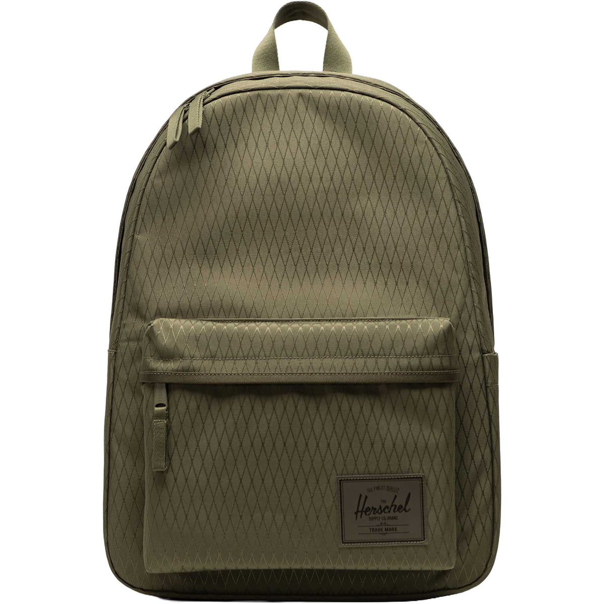 Herschel Classic XL Backpack in Recycled Polyester, 15 Inch Embroidery - Ivy Green Diamond - Front