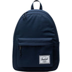 Herschel Classic XL Backpack in Recycled Polyester, 15 Inch Embroidery - Navy - Front 2