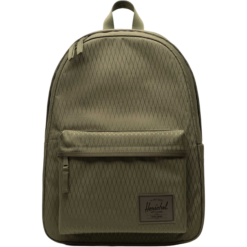 Herschel Classic XL Backpack in Recycled Polyester, 15 Inch Transfer - Ivy Green Diamond - Front