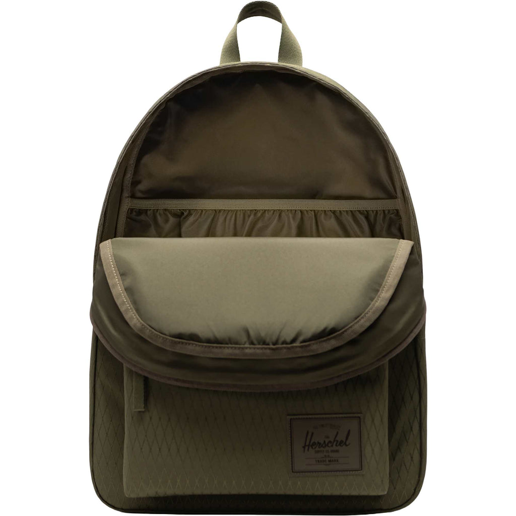 Herschel Classic XL Backpack in Recycled Polyester, 15 Inch Transfer - Ivy Green Diamond - Photo 2